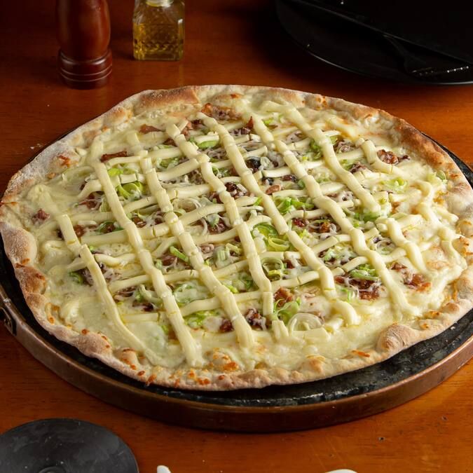Pizza de alho poró
